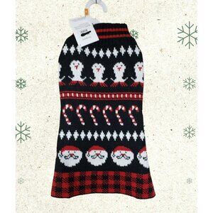 NWT Cat Dog Pet Sweater Size Small Christmas Penguin‎ Santa Claus Candy Cane NEW